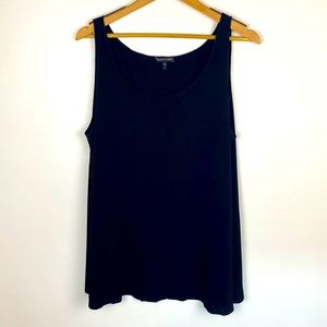 Eileen Fisher SYSTEM SILK GEORGETTE CREPE TANK XL 100% Silk loose fit